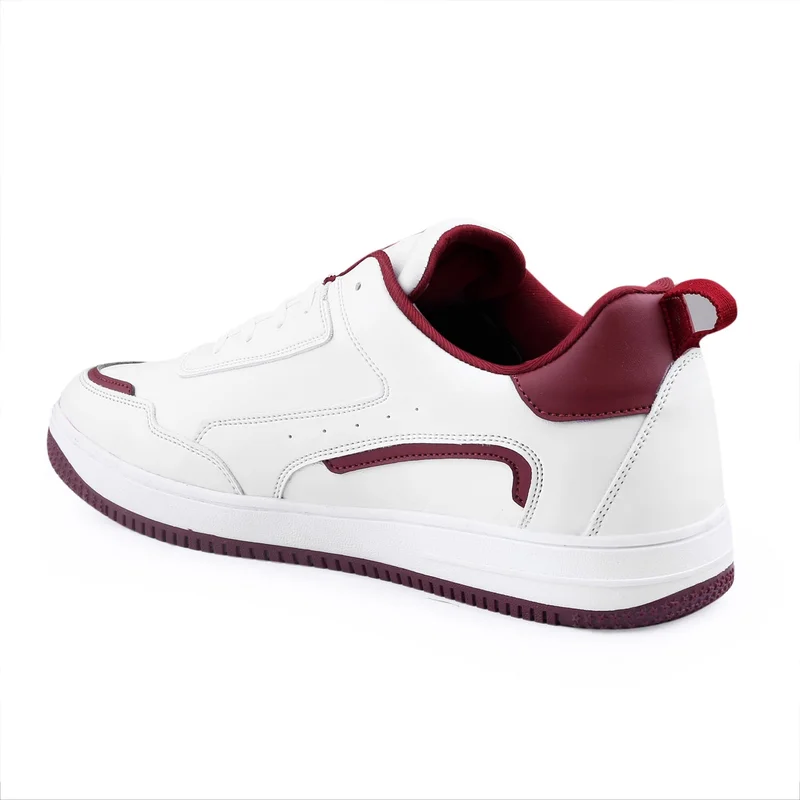 Bacca Bucci White Red Polar Sneakers for Men | Best Price UAE